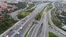 Fsm Köprüsünde Akşam Trafiği Yoğunluğu