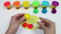 Learn Rainbow Colors with Play-Doh! Fun DIY Paint Palette for Kids
