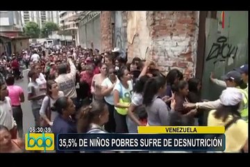 Venezuela: ONG Cáritas reporta aumento de desnutrición infantil