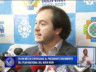 Plan del Buen Vivir será entregado en Octubre