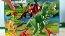 T-Rex and Velociraptors Dinosaur Toys Video for Kids PLAYMOBIL Dinosaurs Play Set 4171