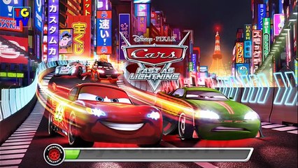 Cars: Fast as Lightning NEON RACING! Komodo vs Todd, Luigi