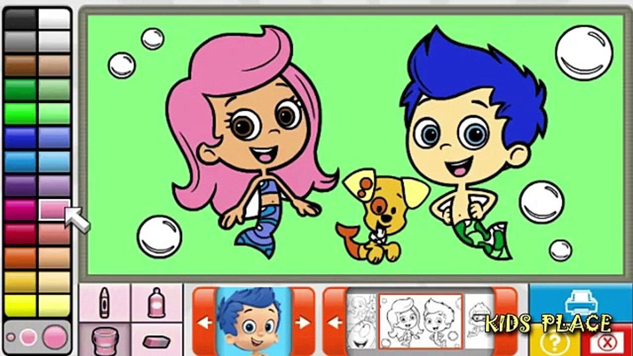 Bubble Guppies - Nick Jr Coloring Book !