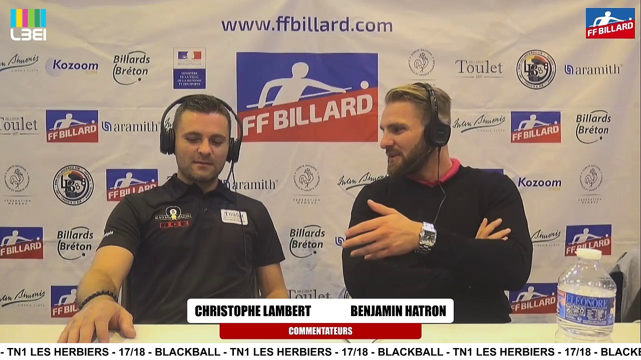 17_18_FFB_BLACKBALL_BBM_TN1 LES HERBIERS_VAINQUEUR_INTERVIEW DE CHRISTOPHE LAMBERT