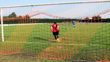 27/08/2017 : Coupe de France contre Sargé. Tir au but de Jérémy.