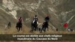 Course de chevaux dans la région du Caucase du Nord en Russie