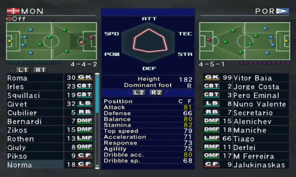 Pro Evolution Soccer 3 - 2003 - AS Monaco FC   VS   FC Porto (PC)