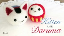 How To Needle Felt Daruma and Inu Hariko - Tutorial with Giveaway!