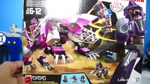 Underbite and Dino vs Optimus Prime Transformers Kre-O Robots In Disguise Jetpack Takedown Set