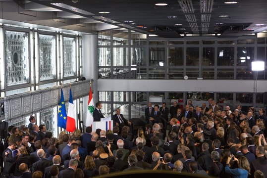 Discours du Président de la République, Emmanuel Macron, à l'Institut du Monde Arabe à l'occasion de l'exposition Chrétiens d'Orient. 2000 ans d'histoire.