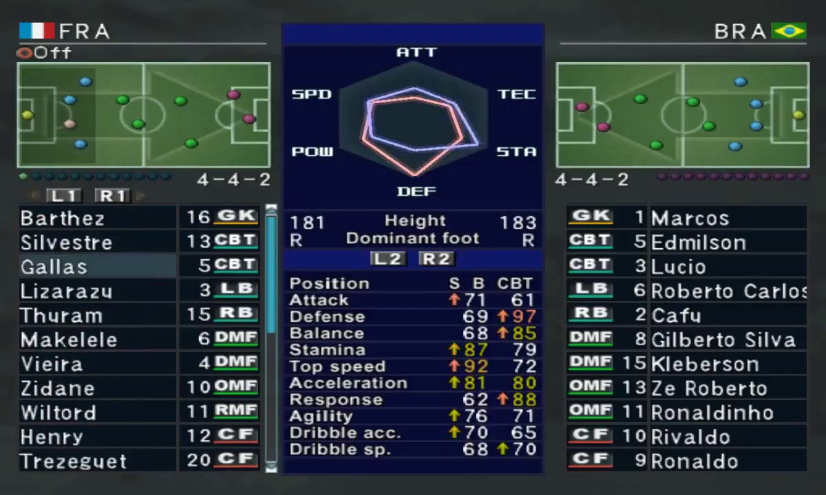 Pro Evolution Soccer 3 - 2003 - France VS Brazil (PC)