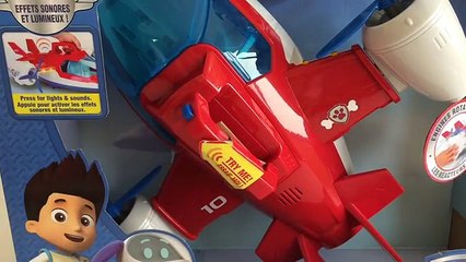 Paw Patrol Air Patroller Plane Lights Sounds Nickelodeon - Unboxing Demo Review