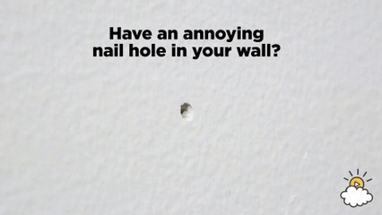 Fill In Annoying Holes In Your Wall Using An Ordinary Crayon