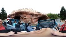 Disneyland Radiator Springs Racers 360 degree point of view (POV) . Cars Land, Ricoh Theta360 -