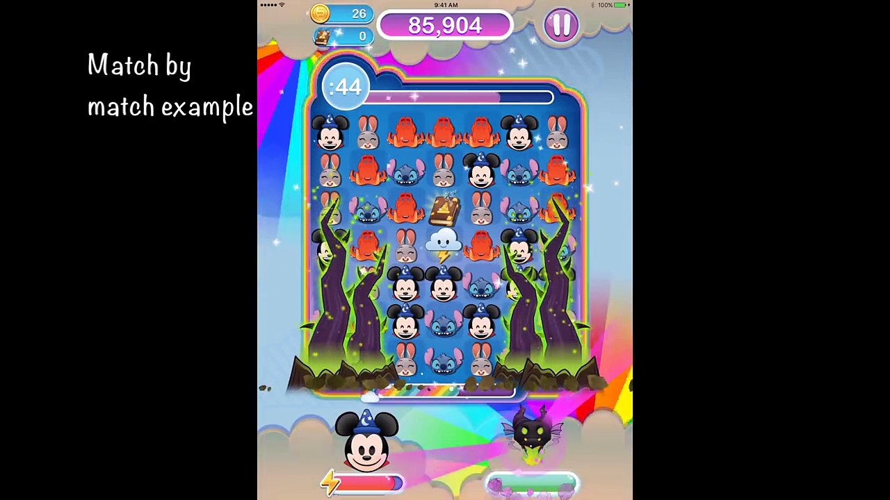 Disney Emoji Blitz Villain Event (Maleficent) Intro, Prizes 1-9, Maleficent Power 1 Gameplay