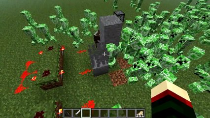 Minecraft Armored car vs creeper army