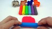 Learn Name Sound Color Play Doh Toy Animal Molds Horse Elephant Giraffe Lion Fun & Creative for kids