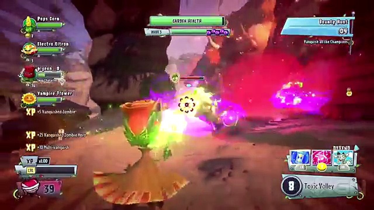 PvZ: Garden Warfare 2 - Zen Sensei + Vampire Flower, Druid Rose, Electro Citron, Pops Corn Variants!