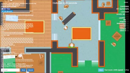 PLAY BRAAINS.IO ► 13 seconds / INTENSE FIGHT with the zombies | RajNoobTV - braains.io game