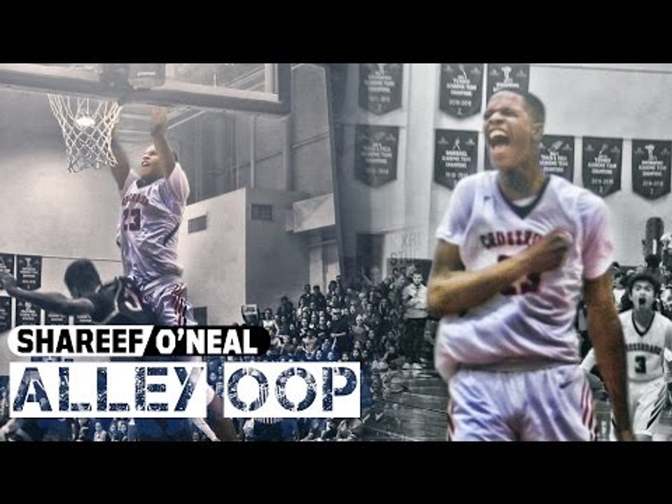 Shareef O'Neal Alley-Oop POSTER DUNK! Crowd Goes CRAZY! | SUPER SAIYAN REEF!