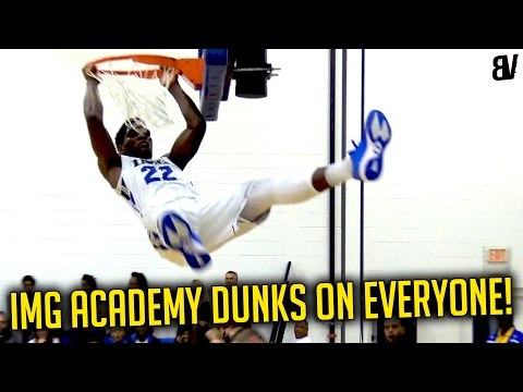Trevon Duval & IMG Academy Were POSTERIZING* Defenders! IMG Academy DUNK CLINIC vs Trinty Prep!