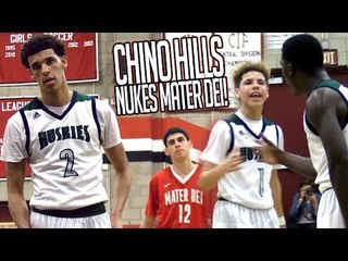 PRIME CHINO HILLS DESTROYS MATER DEI! Lonzo Ball QUADRUPLE DOUBLE?! Worst MD Loss OF ALL TIME!