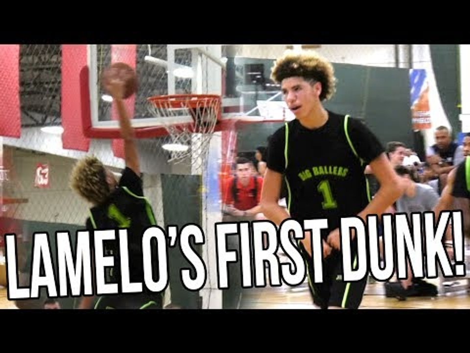 LaMelo Ball's FIRST REAL DUNK IN GAME!!! Rimgrazer Dunk Animations UNLOCKED!!