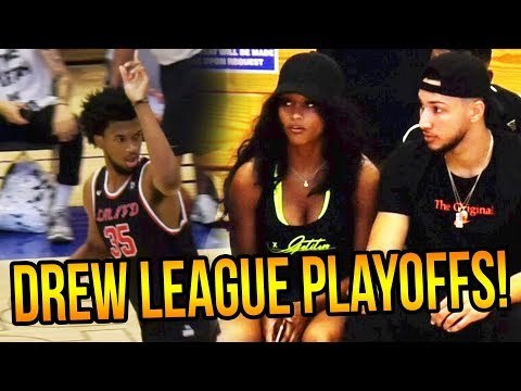 Ben Simmons & Dyl Watch Drew League SEMI-FINALS GAME! Marvin Bagley Leads LAUNFD!