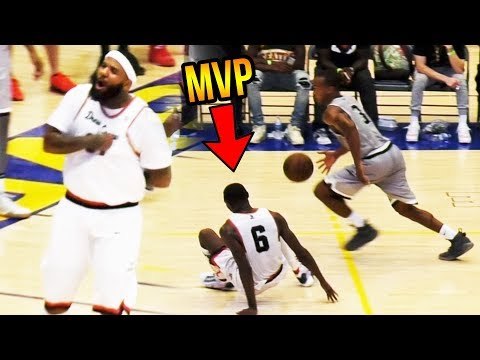 Drew League MVP Gets DROPPED & IMMEDIATELY Gets Revenge! Back-To-Back MVP Shows Why He's MVP!