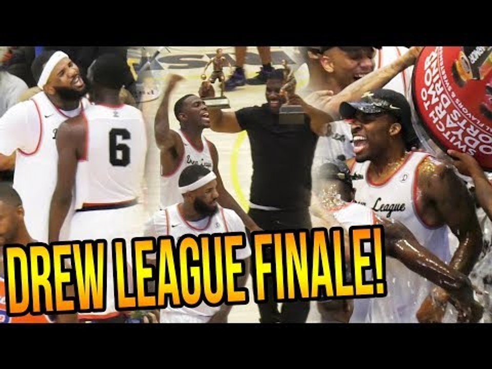 Drew League 2017 CHAMPIONSHIP - Gets HEATED! MVP Puts TEAM ON HIS BACK!