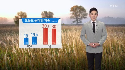 [날씨] 오늘도 늦더위 기승...오전 안개 주의·제주 오후부터 비 / YTN
