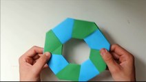 How To Make A Transforming 8-Pointed Ninja Star!. (Origami)