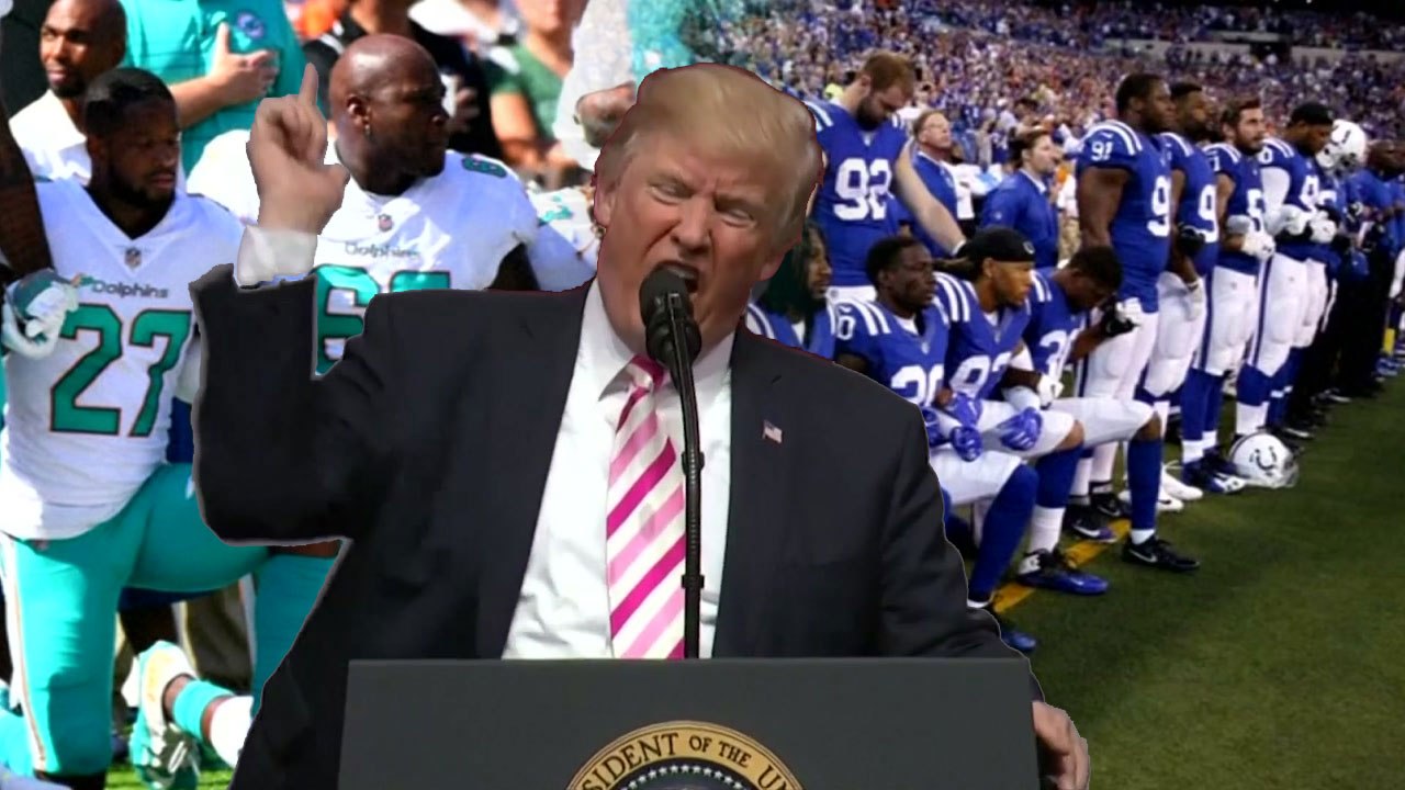 트럼프 막말 파문 확산...NFL 선수 200명 시위 동참 / YTN