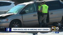 Woman dodges wrong-way driver on Loop 101 Monday morning