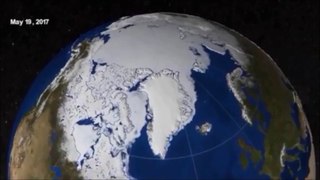 La fonte de l'Arctique de mars à septembre 2017