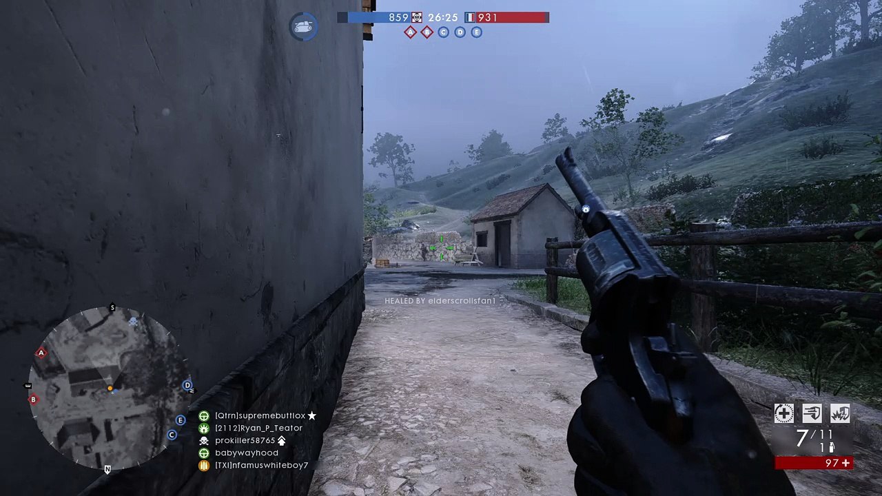 Medium range kill (Nagant Revolver)