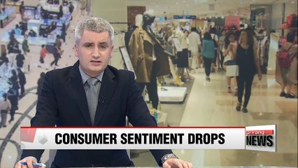 South Korea's consumer sentiment drops for second straight month