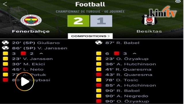 Perlawanan 'panas', 11 kad kuning dan 5 kad merah