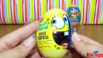 4 various SUPER Surprise Plastic Eggs, Star Wars, Minnie Mouse, SpongeBob, Winnie the Pooh unboxing