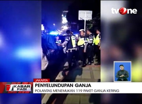 Polantas Gagalkan Penyelundupan 119 Paket Ganja Kering