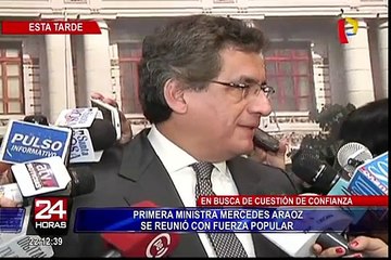 Premier Aráoz y Fuerza Popular renovaron compromiso