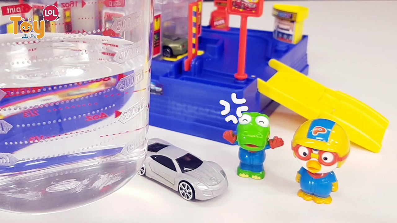 [토이롤] 장난감(toy)_Fast lane Colour change station color car 패스트레인 컬러 체인지 스테이션 색깔놀이 터닝메카드 뽀로로