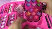 Hello Kitty Makeup Vanity Case! Light-Up Mirror! Brushes Nails Lip Gloss Body Glitter! Beauty Review