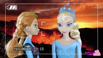 Elsa & Anna Eats & Poops On Set of FROZEN FILM SET! Elsa Barbie poops herself