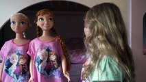 Frozen Elsa and Anna real life sleepover | Maleficent in real life pranks Elsa and Anna