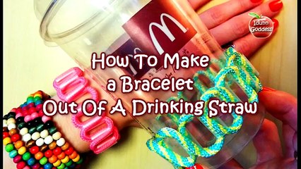 DIY Bracelet Out Of A Drinking Straw (Recycle)