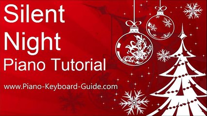 How To Play Silent Night. Christmas Song. Easy Piano Keyboard Tutorial
