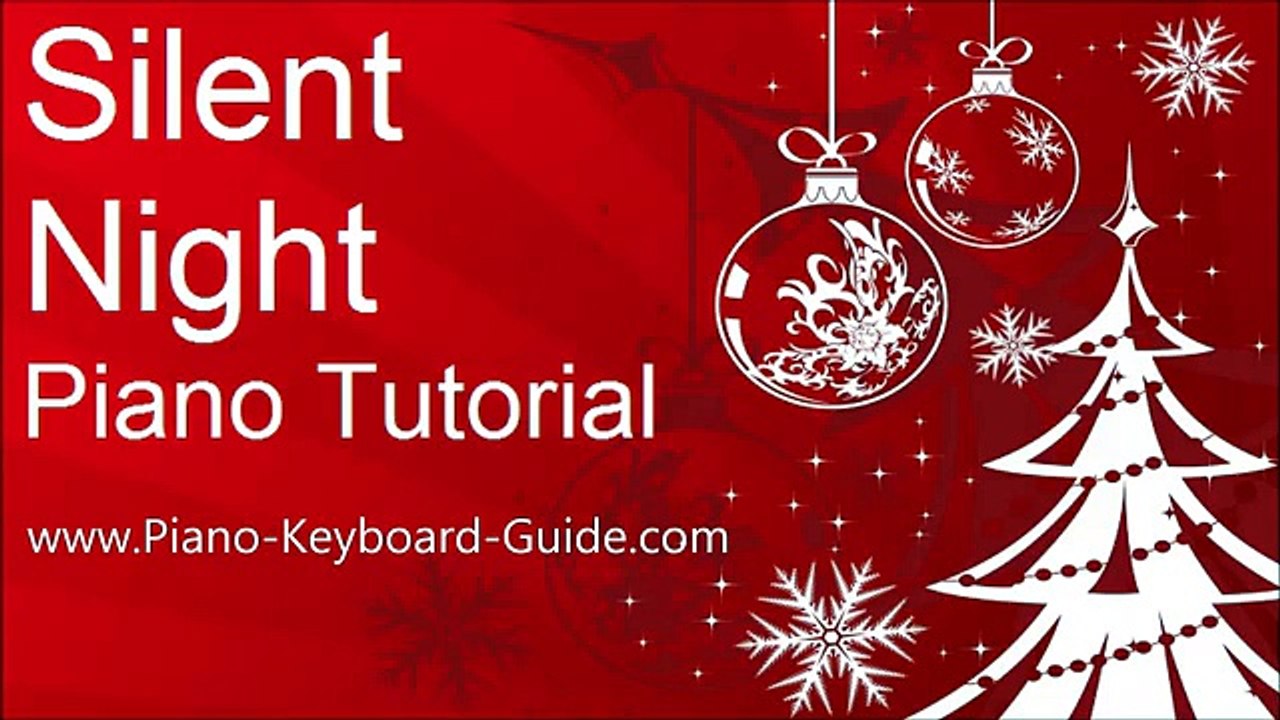 How To Play Silent Night. Christmas Song. Easy Piano Keyboard Tutorial