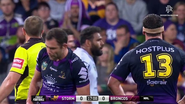 Melbourne Storm - Brisbane Broncos - 1st Half - Semi Final - NRL 2017