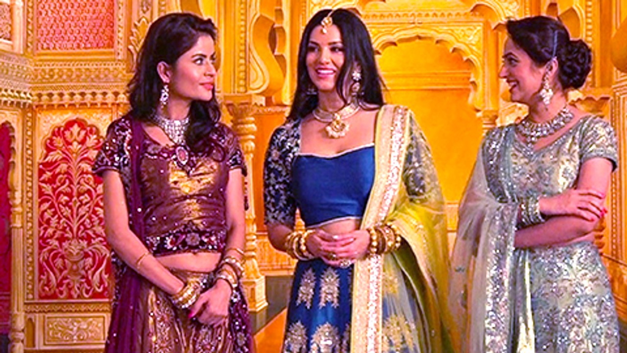 Sunny Leone Dons A Princess Look For An Ad Shoot  On Location  Behind The Scenes